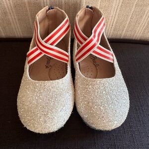 A Bear Co Jamberry Glitter Ballerinas. Size US 8 toddler